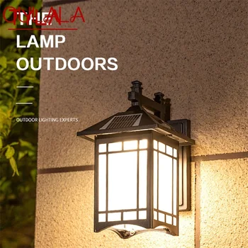 TYLA слънчева външна стенна лампа класическа светлина дистанционно управление LED свещи водоустойчиви за дома