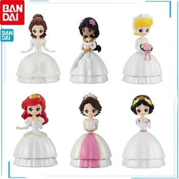 BANDAI Дисни принцеса Снежанка Рапунцел Бел Пепеляшка Гашапон аниме фигури модел Kawaii кукла колекция хоби подаръци играчки