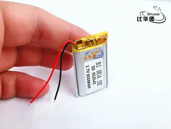 li-po 3.7V литиево-полимерна батерия 652540 6.5 * 25 * 40 MP3 DIY високоговорител просо 800MAH
