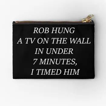 Роб окачи телевизор на стената в по-малко от 7 торбички с цип чанта за съхранение Чисти мъже бельо пари опаковка козметичен портфейл бикини