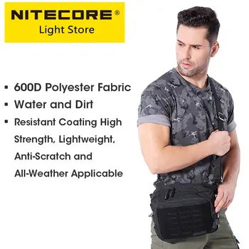 NITECORE NUP30 прашка чанта тактически Crossbody 600D найлон Commute пакет многофункционални полезност торбичка Molle система за мъже жени