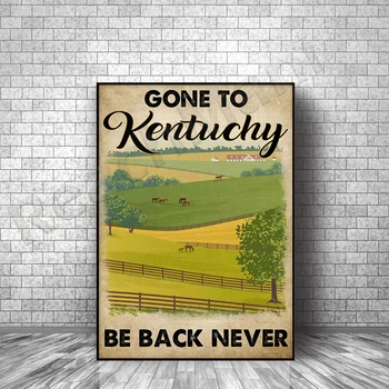 Кентъки плакат фермер земеделие подаръци отишли в Кентъки се върне никога плакат дома жив декор плакат