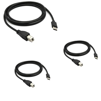 Удобен тип C към USB B кабел за принтер за различни устройства Високоскоростен трансфер 51BE