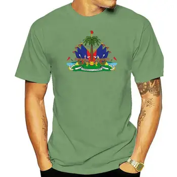 Мъжка тениска Хаити Хаити Знаме на гордостта Герб Дамска тениска