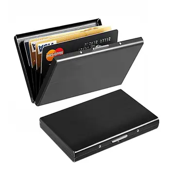 Кредитна карта портфейл протектор алуминиева сплав RFID блокиране карта притежателя алуминиева сплав антимагнитен портфейл притежателя за мъже жени