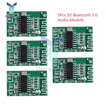 5Pcs 5V Bluetooth 5.0 аудио приемник модул моно цифров аудио усилвател на мощност борда усилвател модул Bluetooth приемна платка