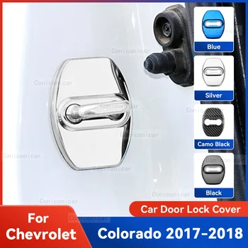 Auto Car Door Lock Protect Cover Emblems Case Декорация от неръждаема стомана за Chevrolet Colorado 2017 2018 Аксесоари за защита