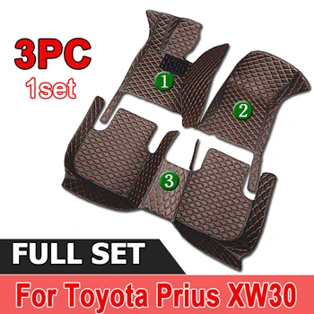 Стелки за кола за Toyota Prius XW30 2010 ~ 2015 7seat водоустойчива лента Automotivo Para Carro Автомобилни стелки Напълно комплект аксесоари за кола