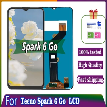AAA качествен LCD за infinix Tecno Spark 6 Go LCD дисплей докосване за Tecno Spark GO 2020 KE5S KE5j KE5k екран дигитайзер събрание