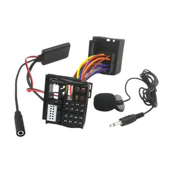 Радио AUX кабелен адаптер с микрофон Издръжлив автомобилен аудио музикален кабелен модул приемник адаптер за RNS315 резервни части