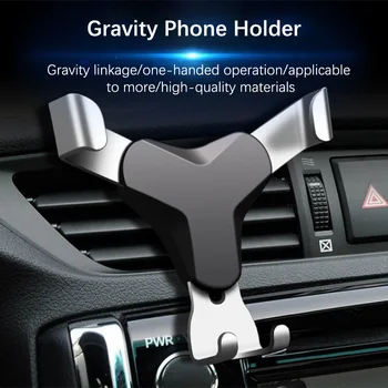 Gravity Car Phone Holder Air Vent Clip Mount Mobile Cell Phone Stand In Car GPS Support