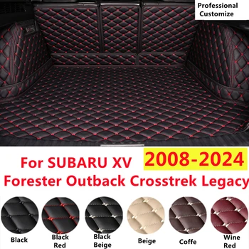 SJ Пълен комплект XPE кожа кола багажник мат за SUBARU Forester XV Outback Crosstrek Legacy водоустойчива опашка багажник тава лайнер заден товар