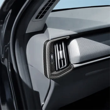 За Mazda CX-60 2022 2023 въглеродни влакна кола предно табло Air Vent Outlet Cover Trim Frame стикер аксесоари RHD