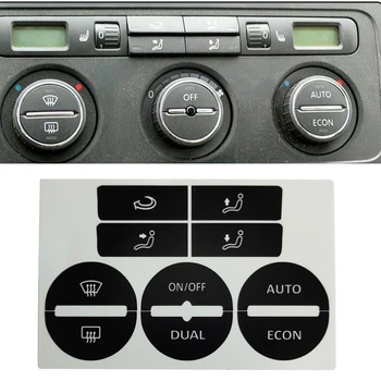  Car Center Console A / C бутон за контрол на климата Износен комплект за ремонт Стикери стикери за Golf-Mk5 2004-2008 Аксесоари за кола