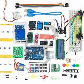 НАЙ-НОВИЯТ RFID стартов комплект за Arduino UNO R3 Подобрена версия Учебен пакет с търговска кутия