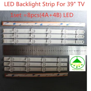 ЗА 100%Нов (4A+4B) LED LED лента за подсветка за 39