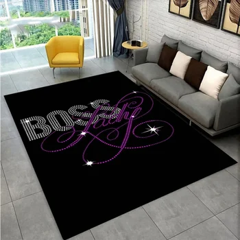  H-Hugo Boss лого отпечатан килим, хол спалня декорация килим, кухня баня без хлъзгане етаж мат, врата мат, подарък за рожден ден