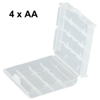 10pcs батерия пластмасова защита случай капак притежател AA AAA батерия съхранение кутия контейнер организатор за 4xAA 5xAAA батерии
