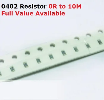 500PCS / lo SMD чип 0402 резистор 6.2R / 6.8R / 7.5R / 8.2R / 9.1R / 5% съпротивление 6.2 / 6.8 / 7.5 / 8.2 / 9.1 / Ohm резистори 6R2 6R8 7R5 8R2 9R1 K