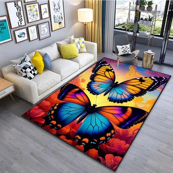 Красива пеперуда модел етаж килим 15 размер хол спалня нощно легло баня етаж мат площ килим хол декор килим