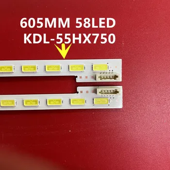 FOR Sony KDL-55HX750EX630 LJ64-03374A SLED 2012SLS55 7030 58 3V 605MM 58LED LCD TV подсветка бар наляво + надясно