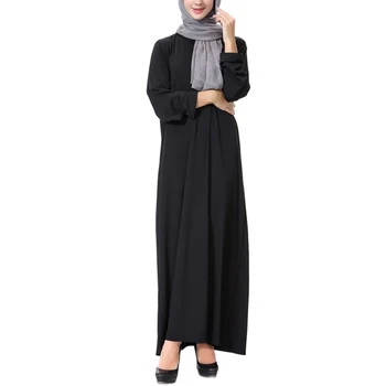 Дамска макси рокля Abaya Casual Loose Long Sleeve Evening Gown Мюсюлманска роба
