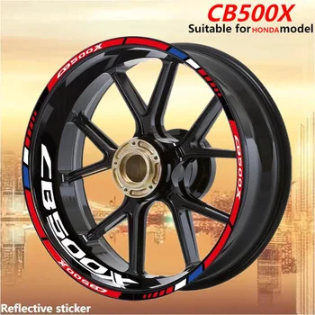 За HONDA CB500X CB650F Светлоотразителни аксесоари за мотоциклети Модификация на гуми за колела Стикер Hub Decals Rim Stripe лента