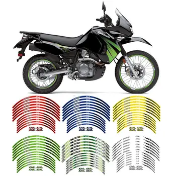 12 бр мотоциклет отразяващи джанти ленти стикер стикер за KAWASAKI KLR650 KLR 650 1987-2023