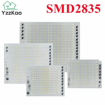 YzzKoo LED лампа чип SMD2835 светлинни мъниста AC 220V 10W 20W 30W 50W 100W 150W 200W DIY за външен прожектор студено бяло топло бяло