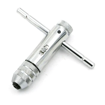 Регулируем тресчотка ръчен гаечен ключ Tap гаечен ключ M3-M8 с преден и заден гаечен ключ