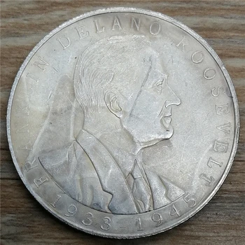 1933-1945 Колекция монети на президента на САЩ Франклин Рузвелт Мемориална сувенирна монета