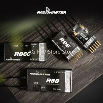 Radiomaster R81 R84 V2 R86 V2 R86C V2 R88 V2 2.4Ghz D8 D16 SFHSS Nano приемник съвместим FrSky за RC Drone