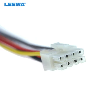 LEEWA Универсален конектор за автомобилни кабели 8Pin в кола DVD CD радио стерео кабел адаптер #CA5697-8P